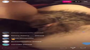Horny teen masterbates live on Instagram with hairbrush-llz