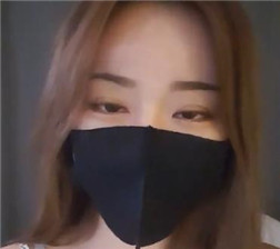 带着口罩的韩国女主播3